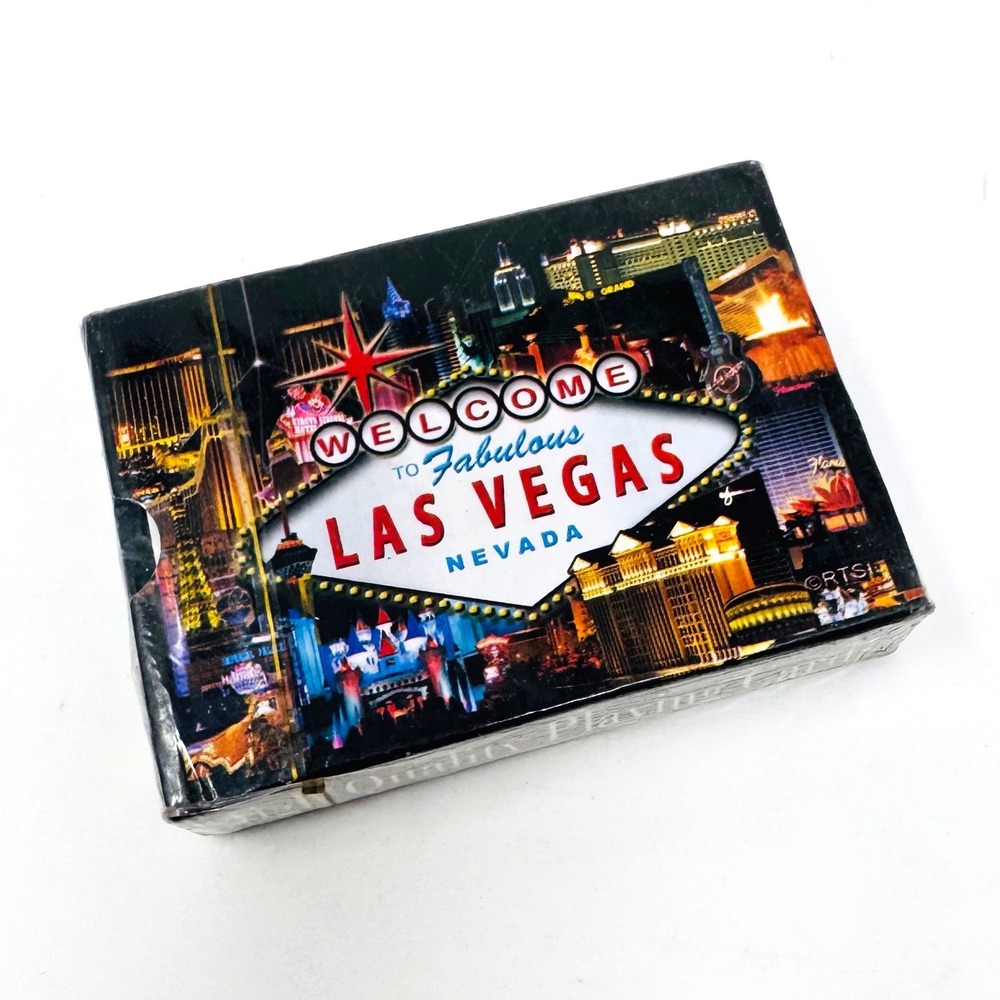 Las Vegas Souvenir Playing Cards Deck Factory Sealed‎ Welcome to Las Vegas Sign